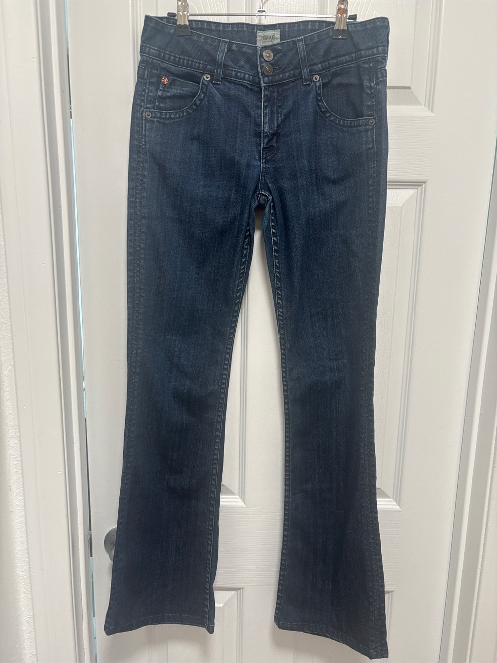 Dark HIDSON BRAND mid/low rise Blue Women's Bootcut Jeans